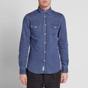 Acne Studios Men's Ewing Denim Shirt Sz Small